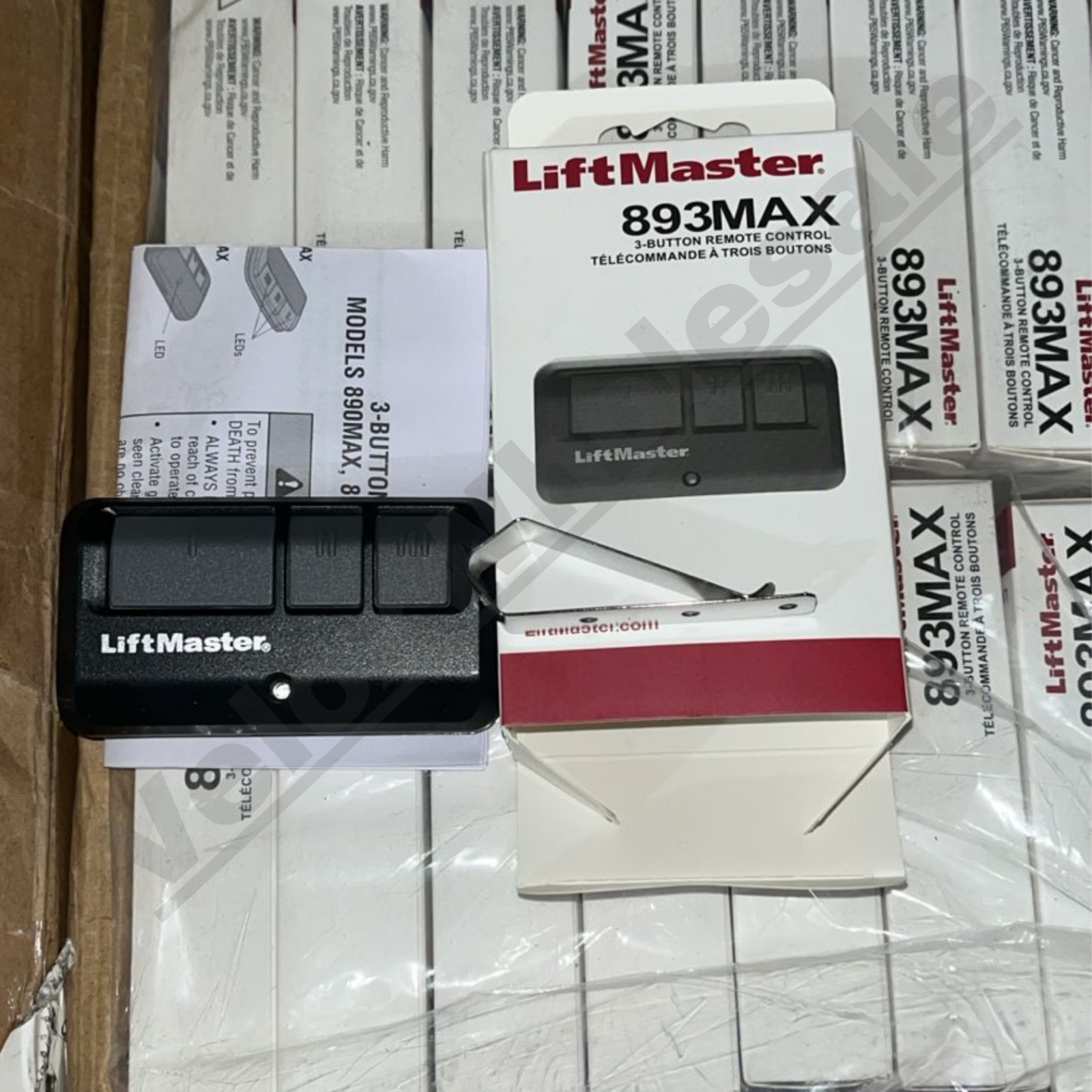 LiftMaster 893Max Security+ 2.0 3-Button Door Operator Remote Control with Clip
