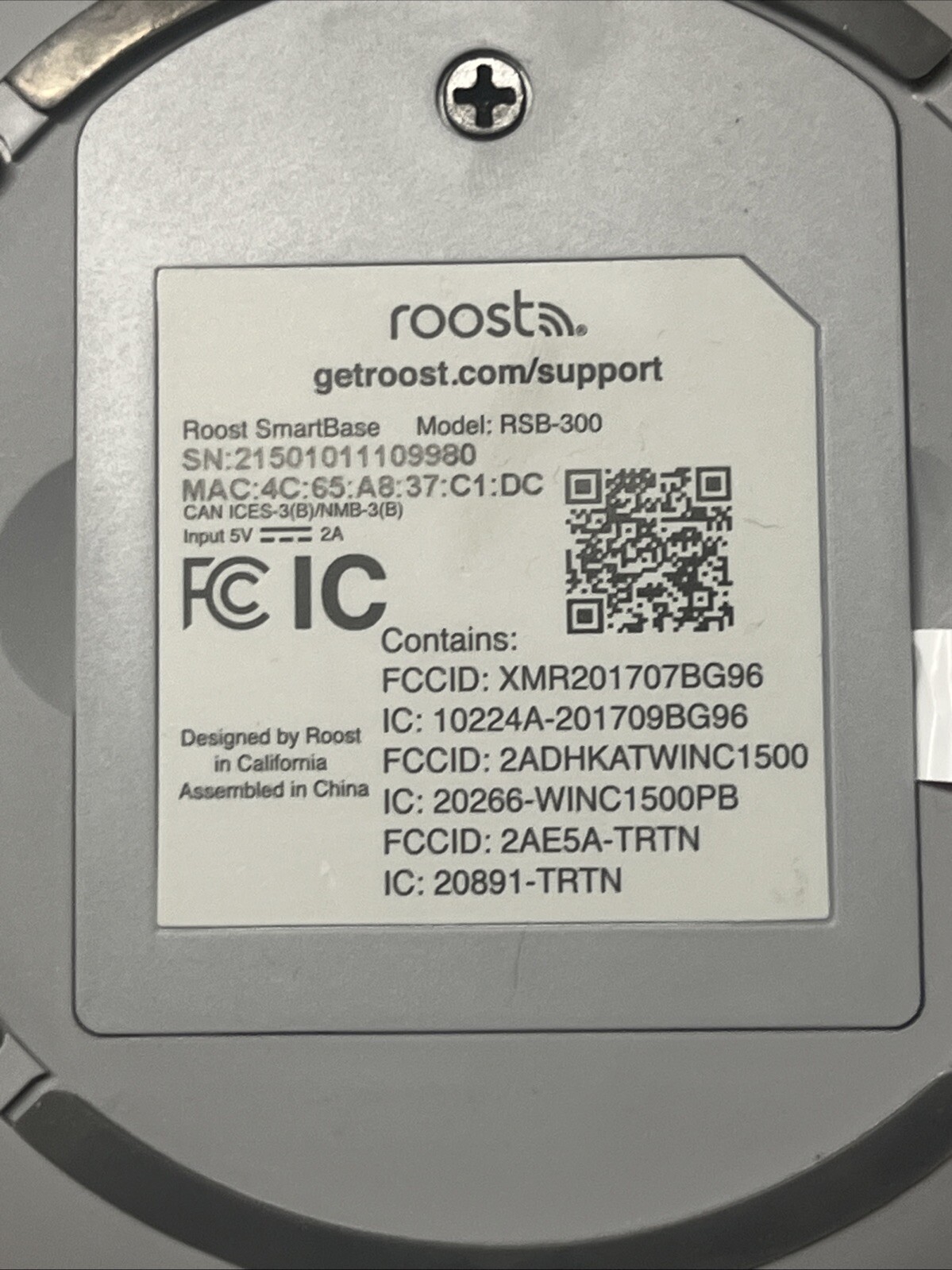 Roost Security RSB-300 SmartBase