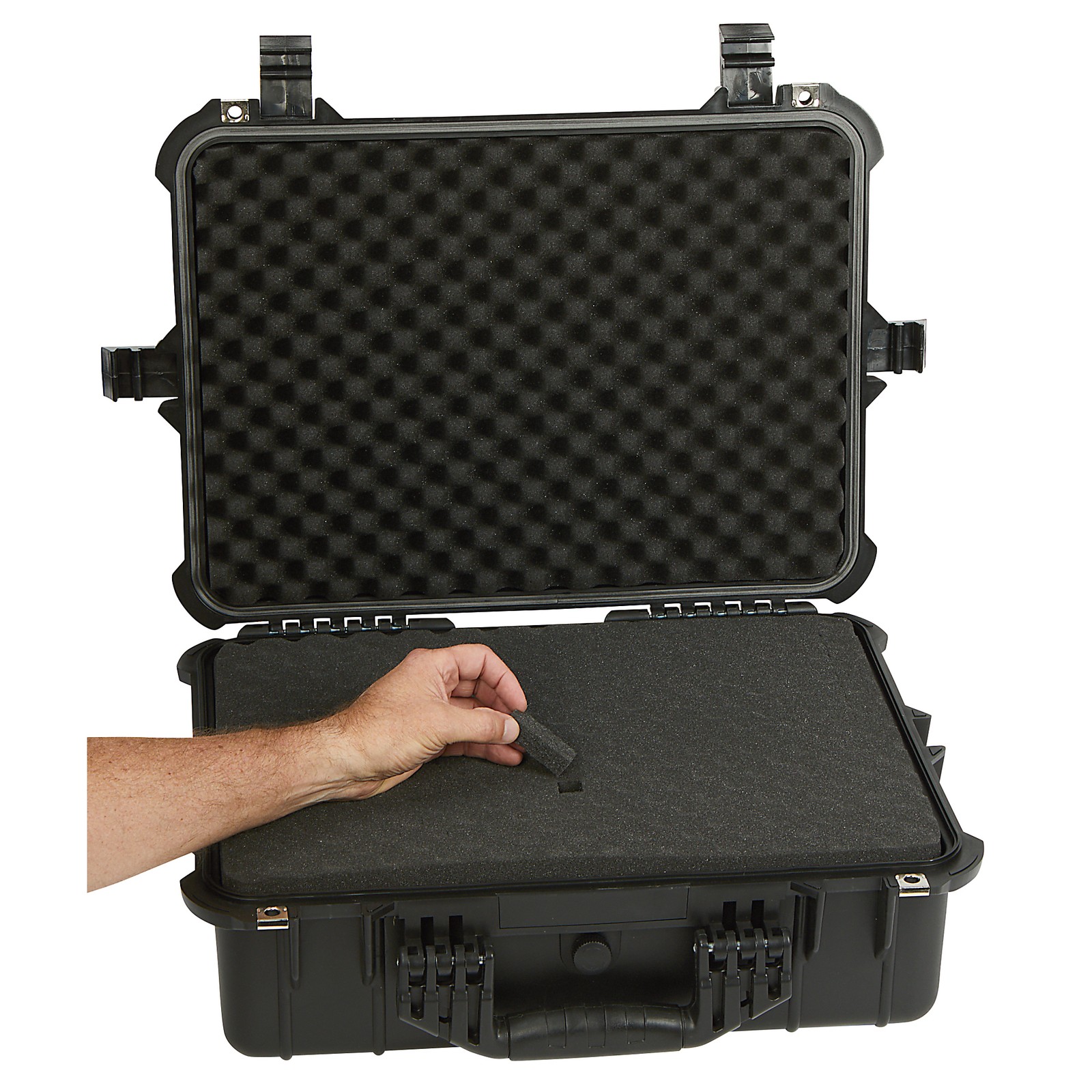 Strongway 20in. Protective Storage Case, IP65 Water Resistant, Black