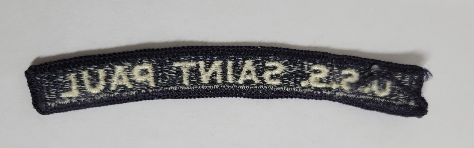 US Navy U.S.S. SAINT PAUL Baltimore-Class Heavy Cruiser Arc Tab Segment Patch
