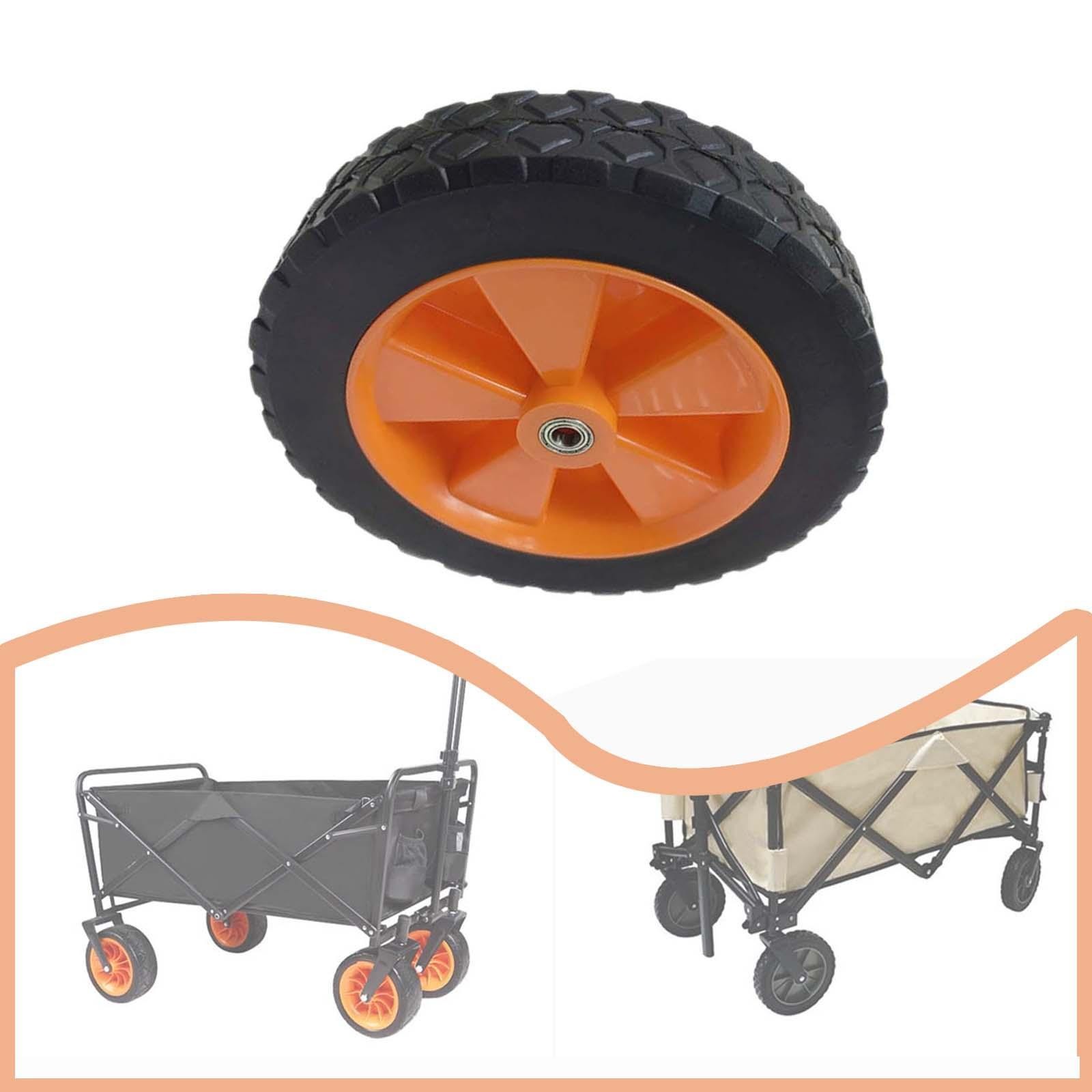7 inch Wagon Wheel Tire Bearing for Outdoor Camping Cart Trolley Lawn Mower
