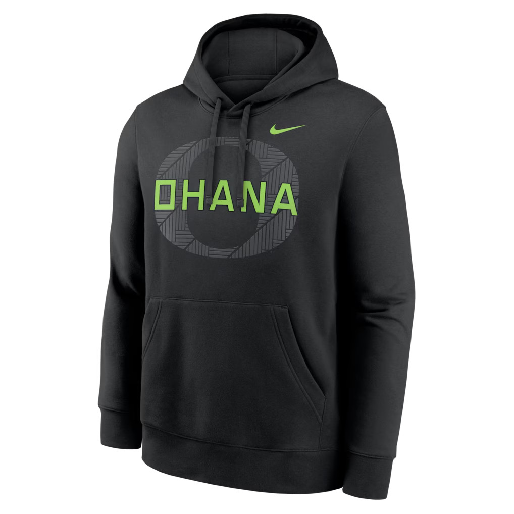 AUTHENTIC Oregon Ducks Nike Ohana Sideline Club Fleece Hoodie Limited OHANA UO