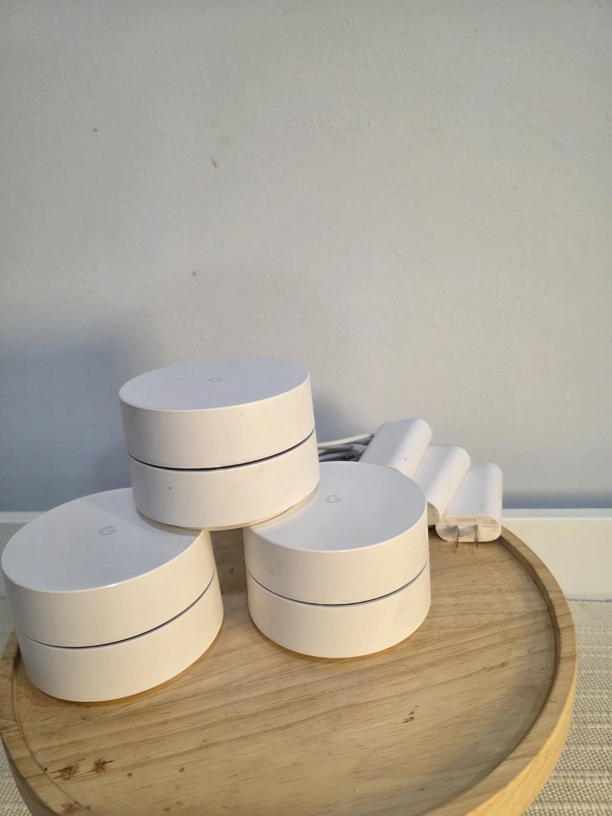 Google Wifi Mesh Wireless Access Point Pucks, White, 3-Pack