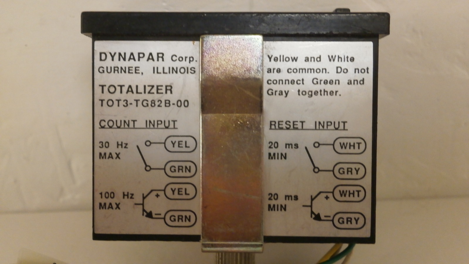 DYNAPAR / TOTALIZER DIGITAL COUNTER TOT3-TG82B-00