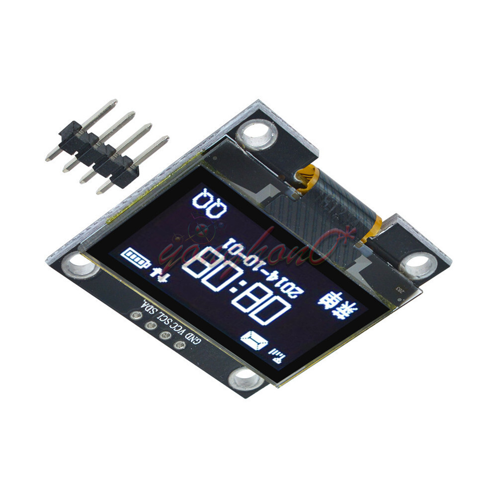 White OLED LCD 4PIN Display Module IIC I2C Interface 128x64 1.3"