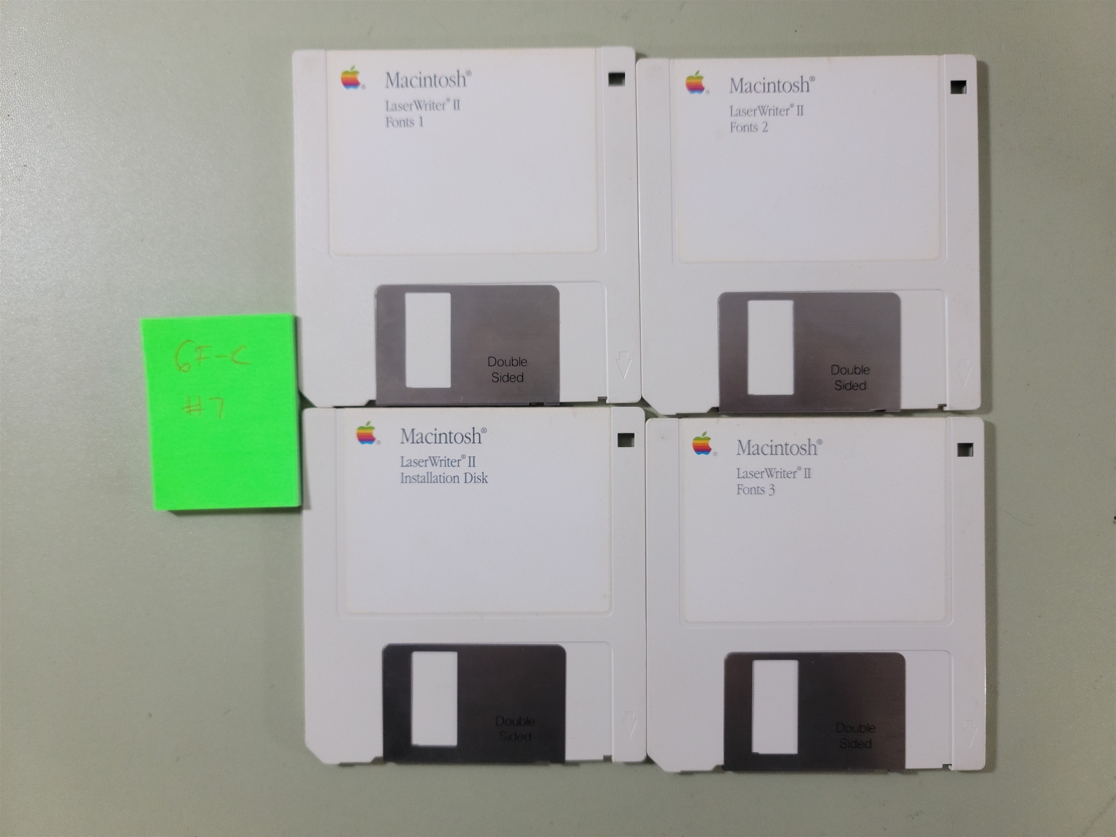 Macintosh LaserWriter II Software Installation Disk + Fonts (x3 Disks)