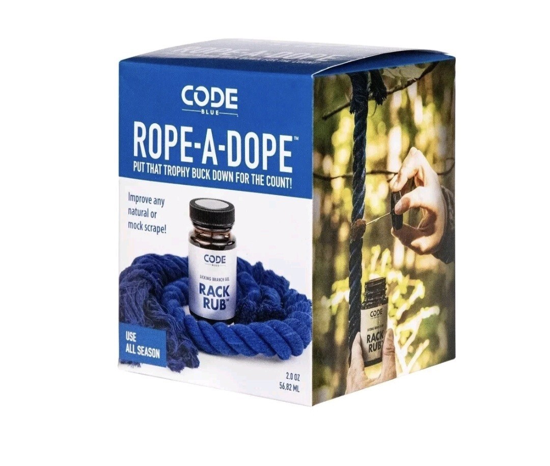 Code Blue ROPE-A-DOPE Rack Rub Mock Scrape Buck Lure Scent All Season OA1419