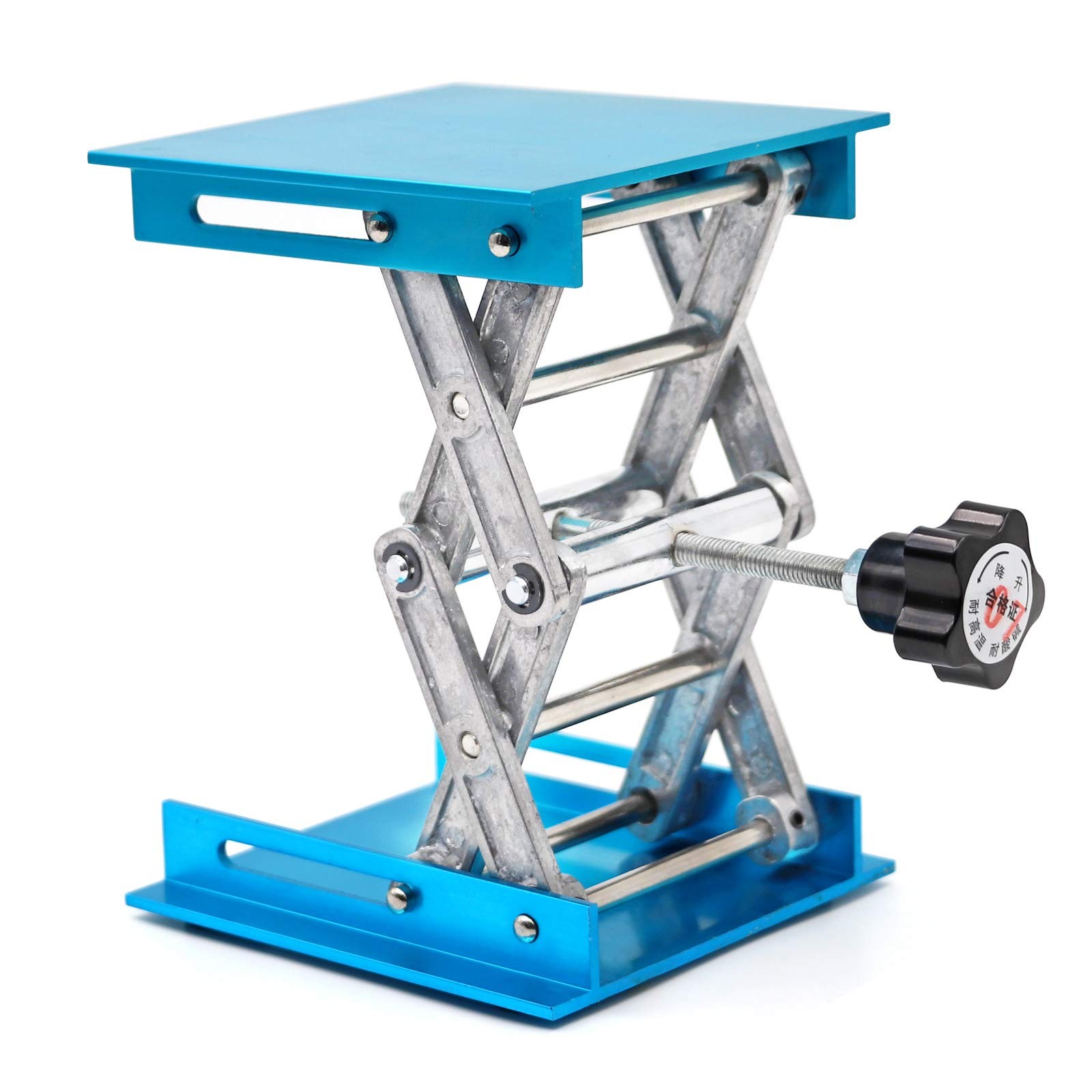 Lab Jack Stand Table Lift, Aluminium Oxide Laboratory Support Jack Platform L...