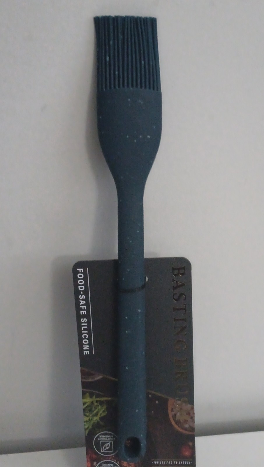 Thyme & Table Essential Collection Silicone Basting Brush Heat Resistant Blue