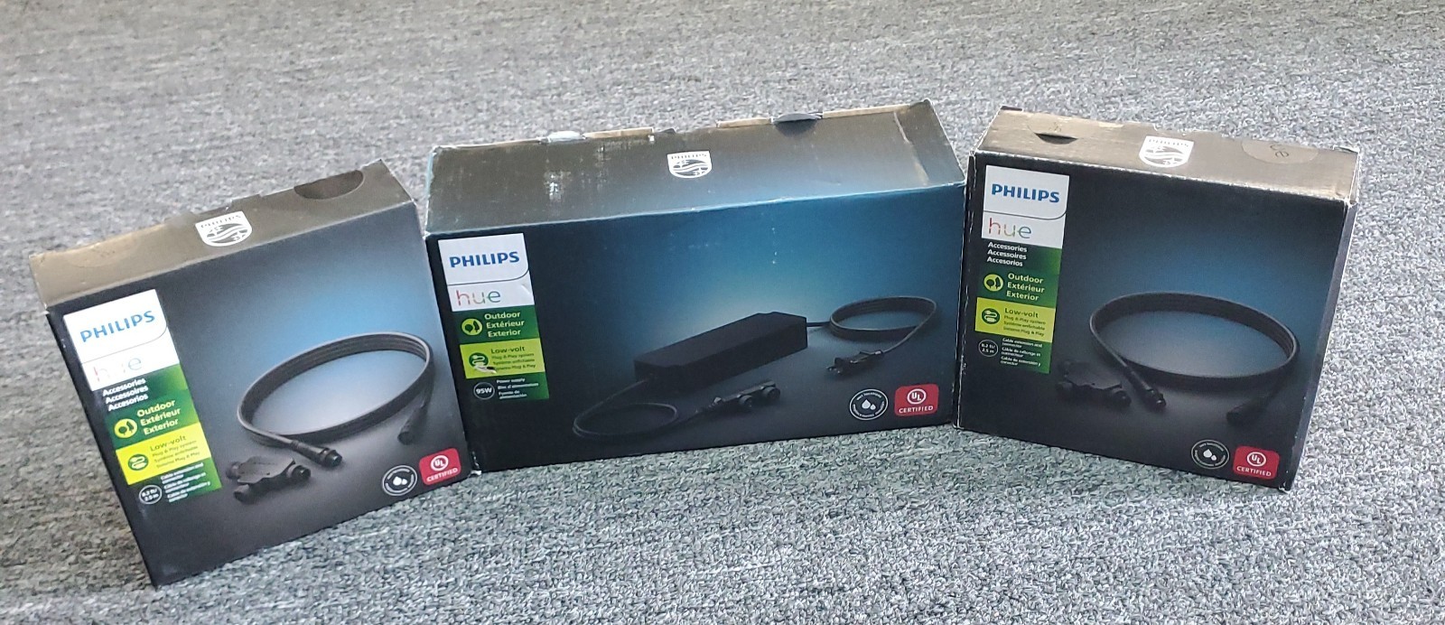 Philips Hue 95W Outdoor Power Supply Low Vltge Fully Weatherproof + 2 Connectors