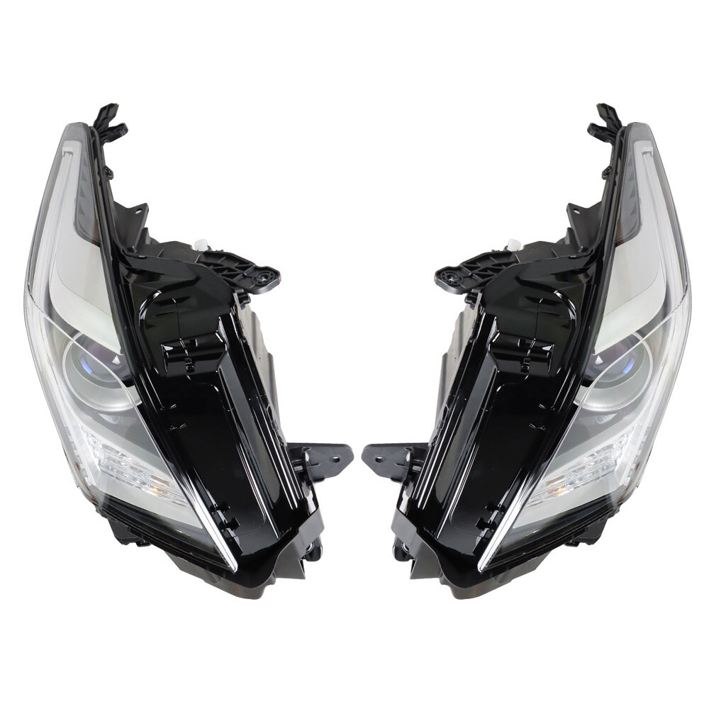Projector Headlight Assembly Halogen For 2013-2018 Cadillac ATS Left+Right Side