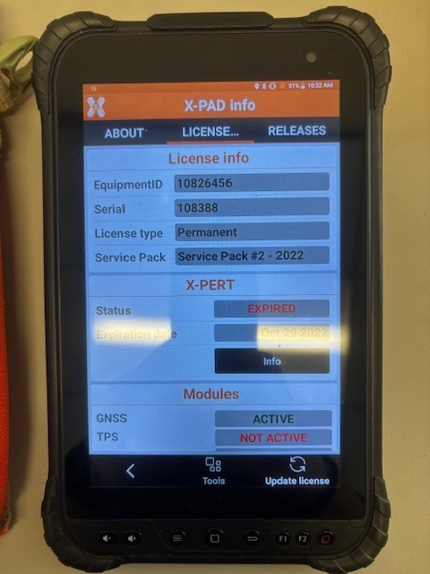 CHC Navigation LT700 Tablet with X-PAD software *used*