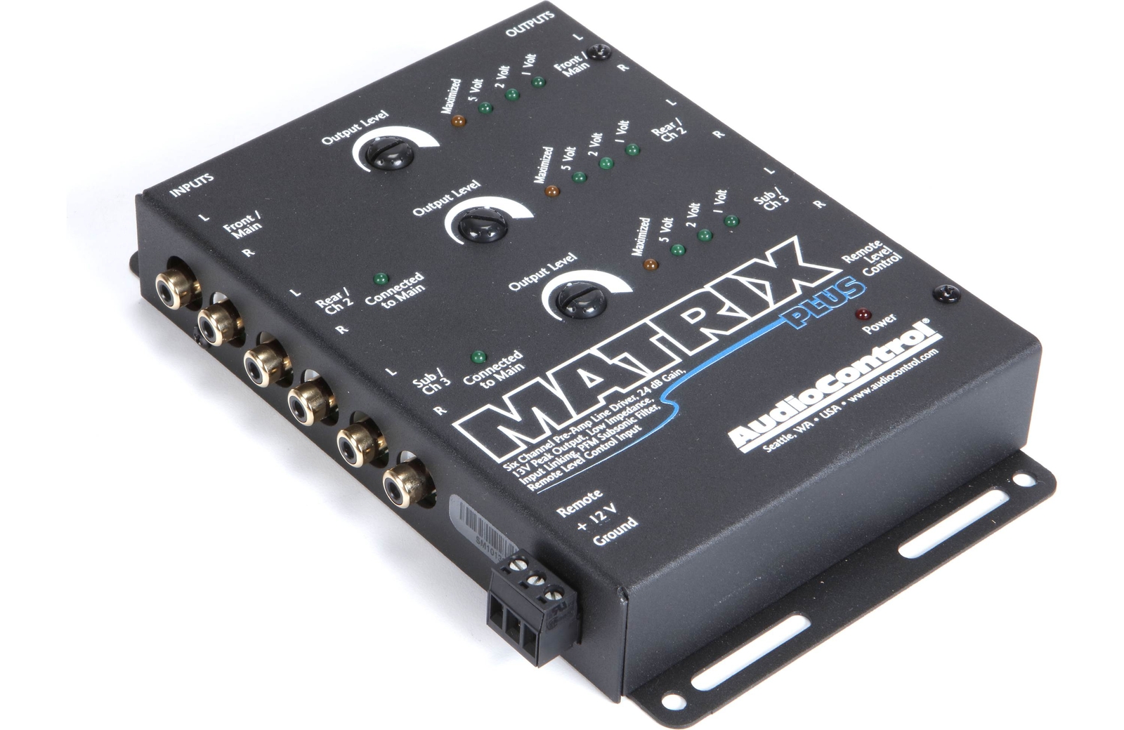 AudioControl Matrix Plus 6 Channel 13 Volt 24dB Gain Line Driver Audio Control