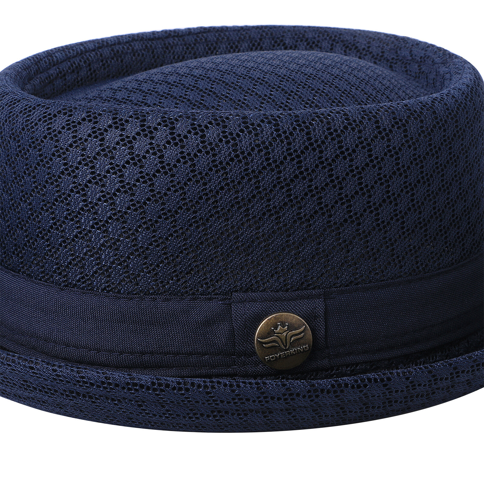 Men Women Soft Mesh Pork Pie Fedora Hat Trilby Flat Top Bowler Panama Jazz Cap