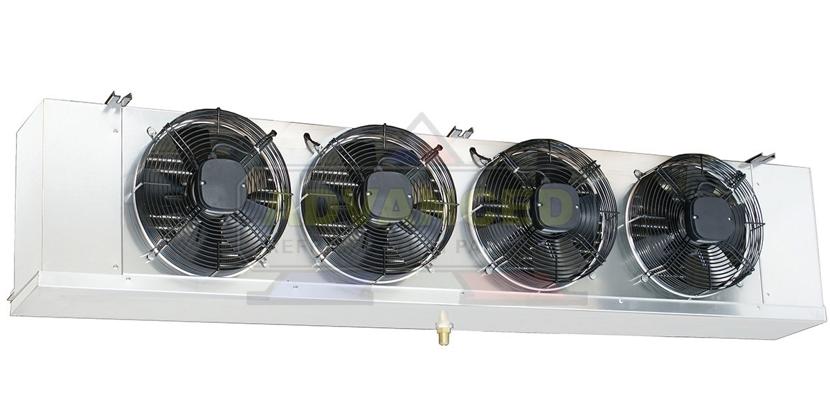Low Profile Walk-In Cooler Evaporator 4 Fans Blower 20,800 BTU, 2,800 CFM / 220V