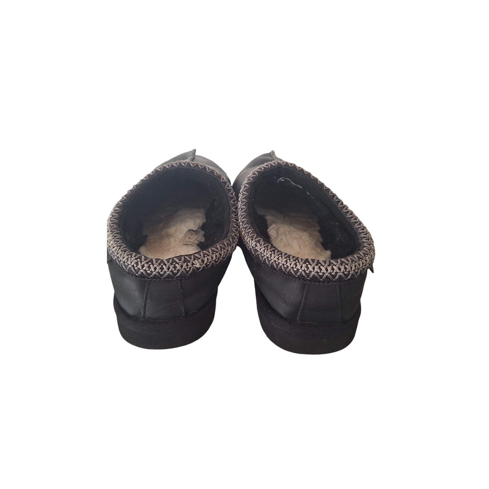 Ugg black leather slip one size 7/40