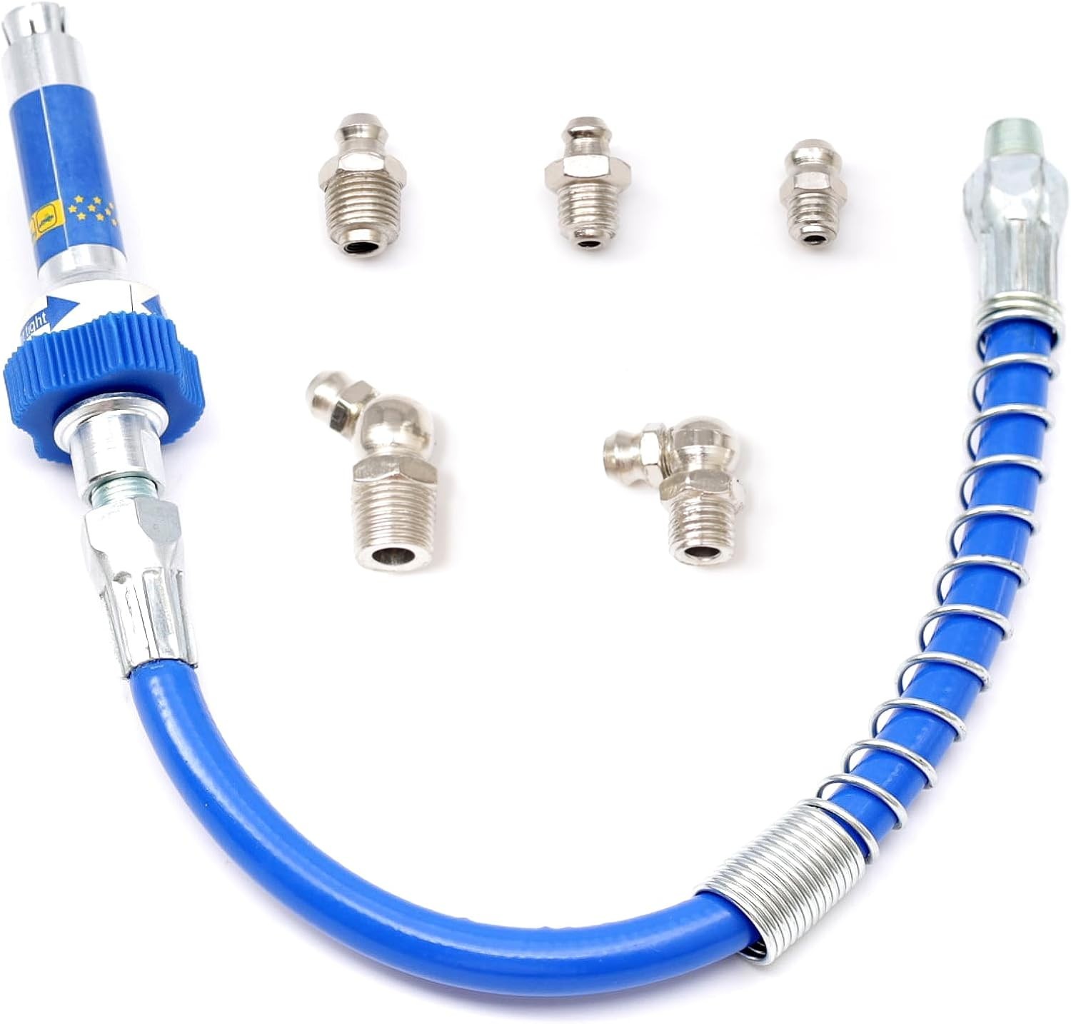 Lock-on High Pressure Grease Coupler, 10th Generation Heavy-Duty Grease Gun Coup