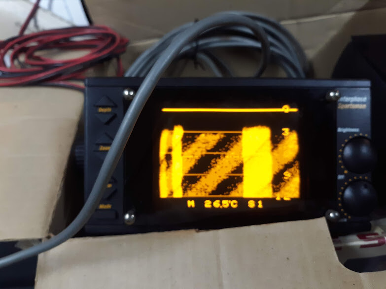 vintage Interphase Sportsman Mini Video Fish depth Finder Tested