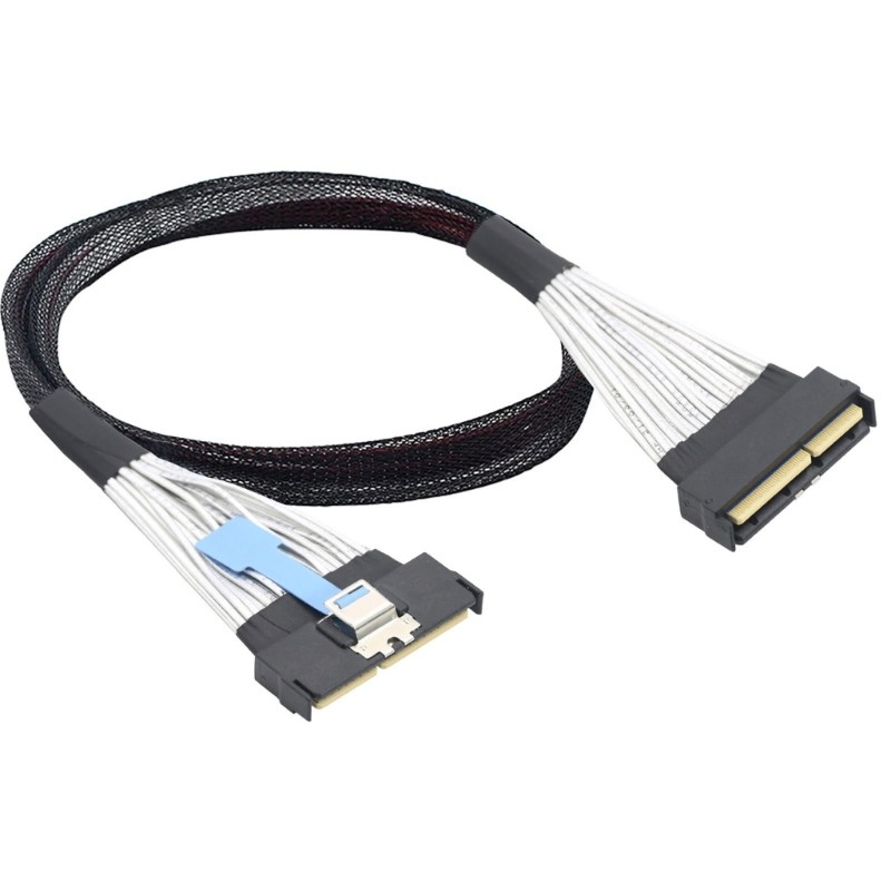 SASs MCIO5.0 124P 16X Server Cable Fast Speed Data Transfer Plastic Housing