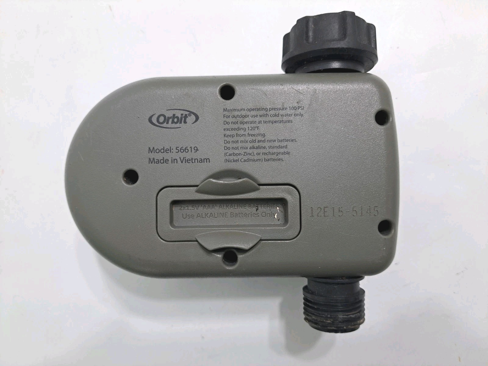 Orbit 56619 Gray 1-Outlet Hose Digital Timer Programmable Sprinkler System