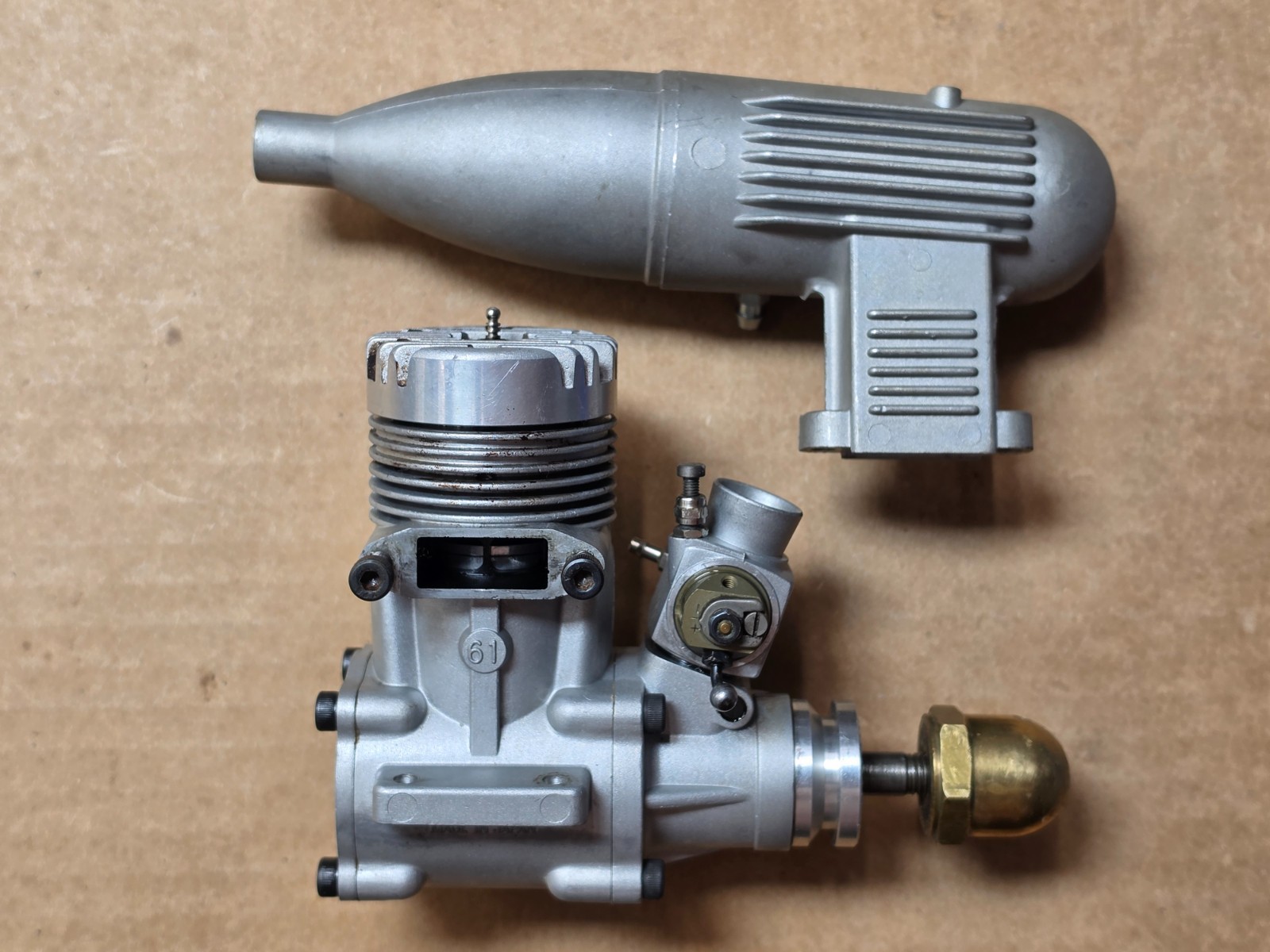 O.S. MAX-61 FSR w/Muffler RC Engine