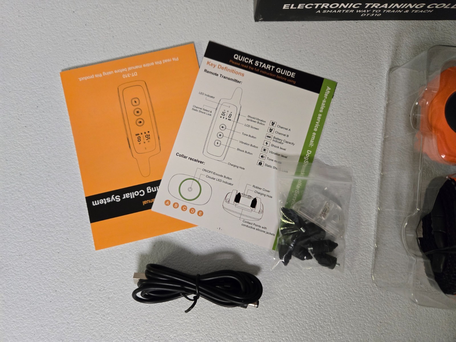 Woehraed 2PACK Dog Electric Training Collars Remote Waterproof E-Collar - White