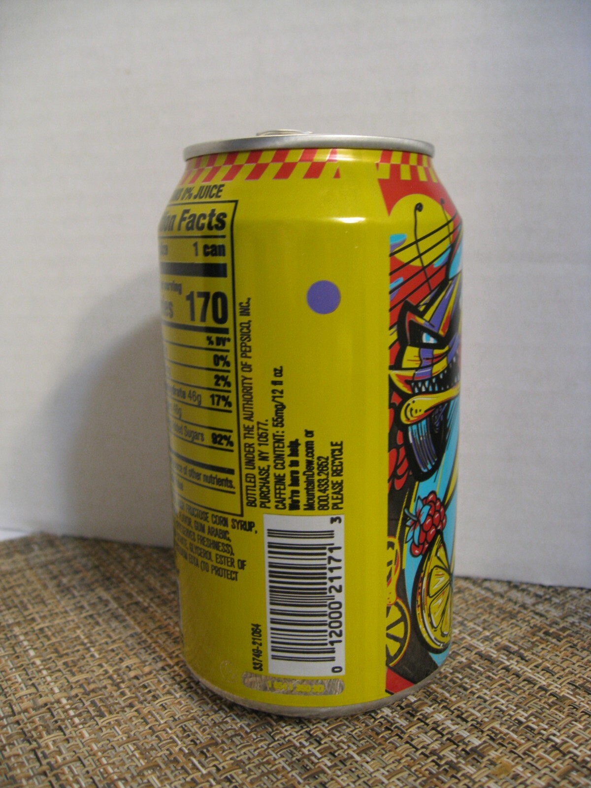 Mountain Dew Empty Can - Spark - Raspberry Lemonade - 2022