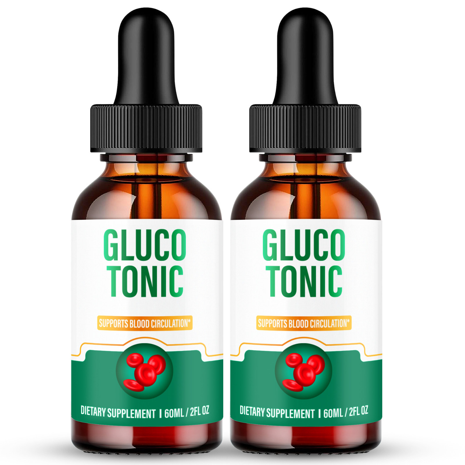 Gluco Tonic Blood Support Drops, Max Strength, GlucoTonic Liquid Drops (2 Pack)
