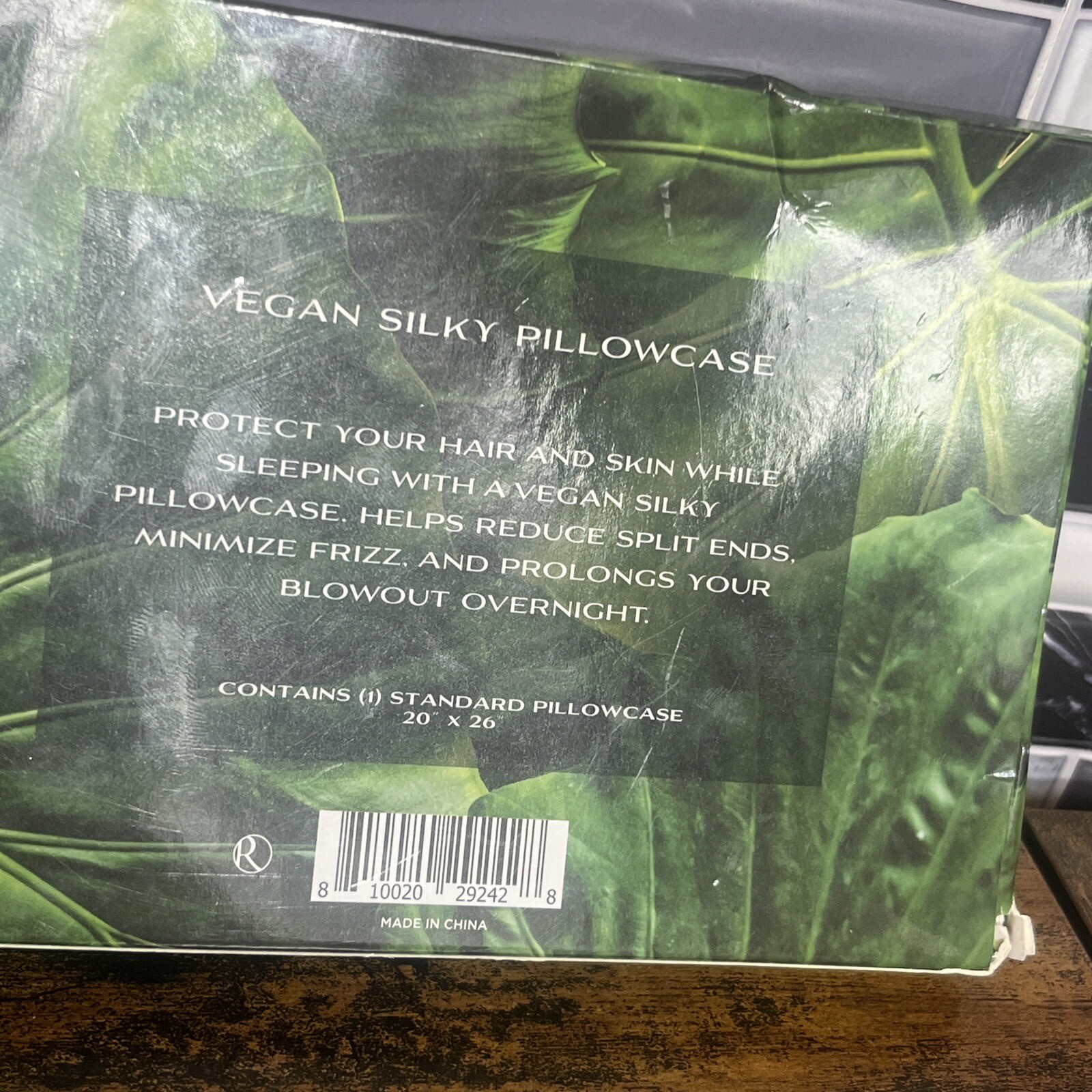 Biolage Vegan Silky Pillowcase White Standard Size 20" X 26” Satin Reduce Frizz