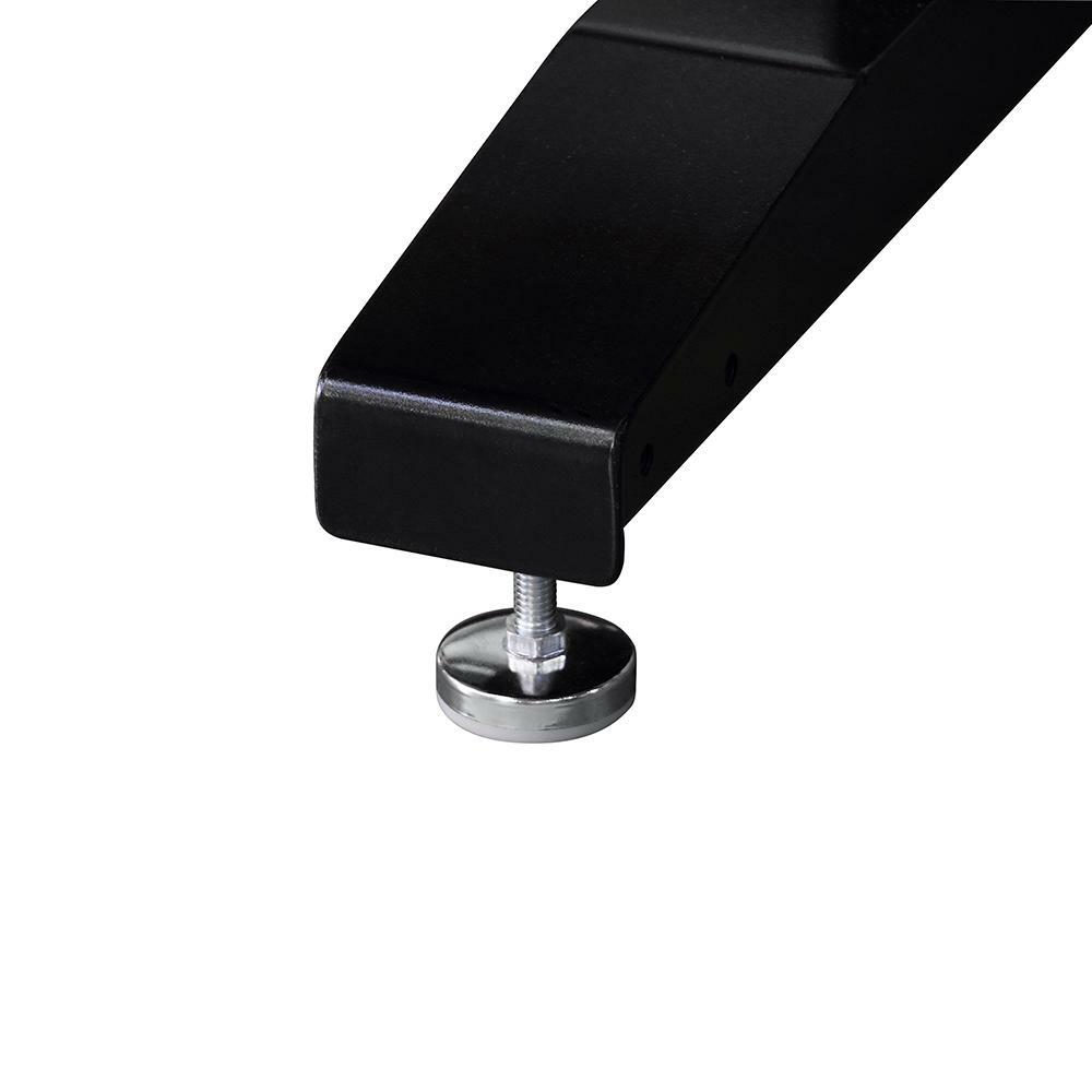 Work Table Black 72 in. Adjustable Height Steel Industrial