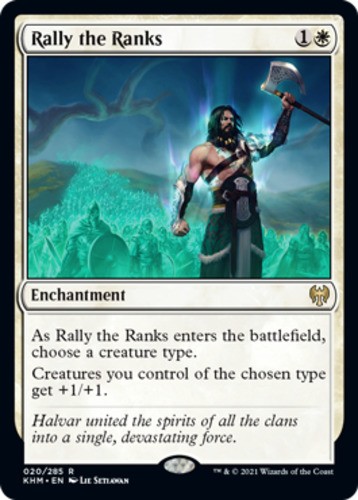 x1 Rally the Ranks R MTG Kaldheim M/NM, English