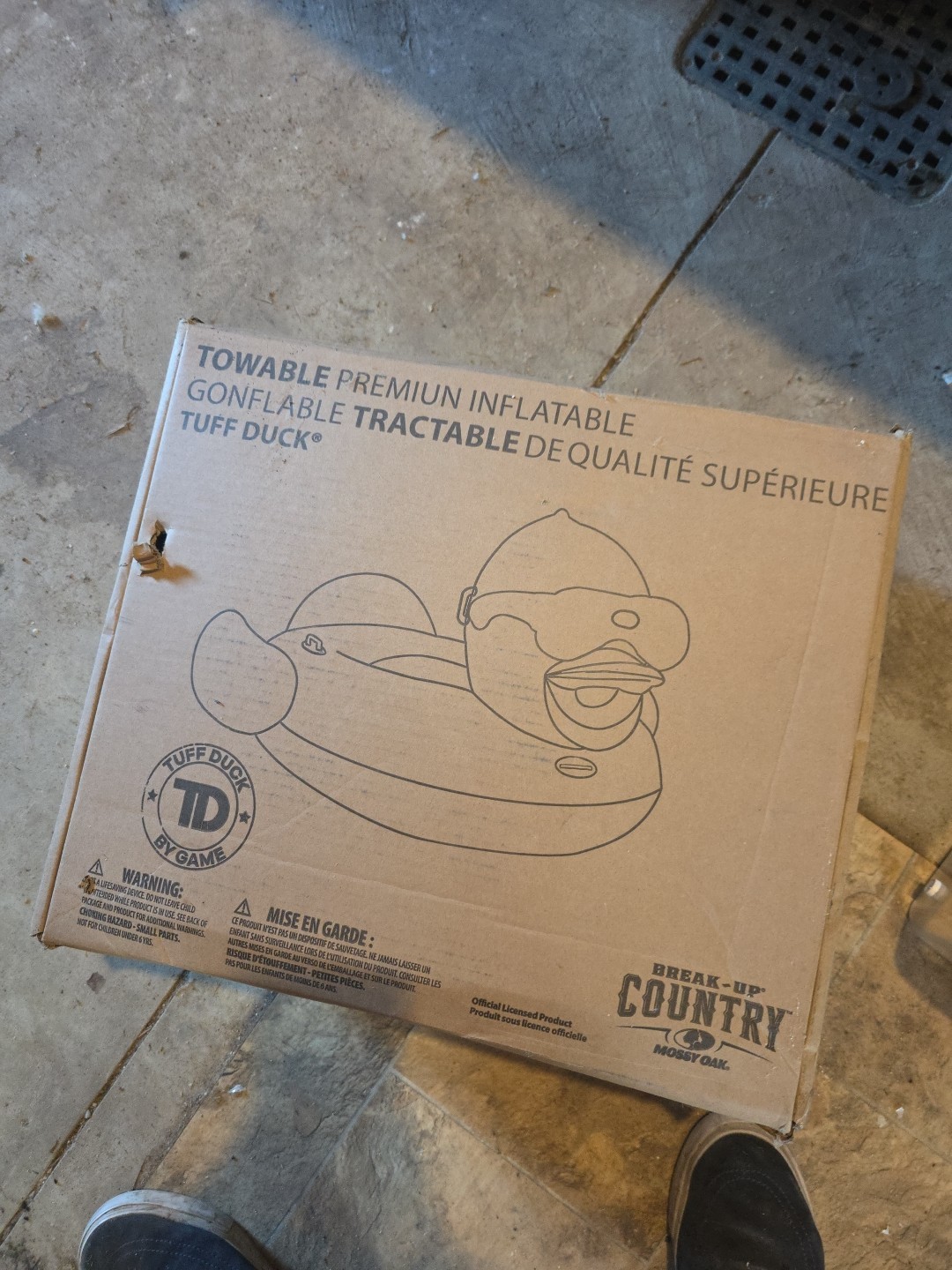 56794-BB Towable Tuff Duck, 6 Feet Wide, Holds Up to 400 Pounds Premium Infla...