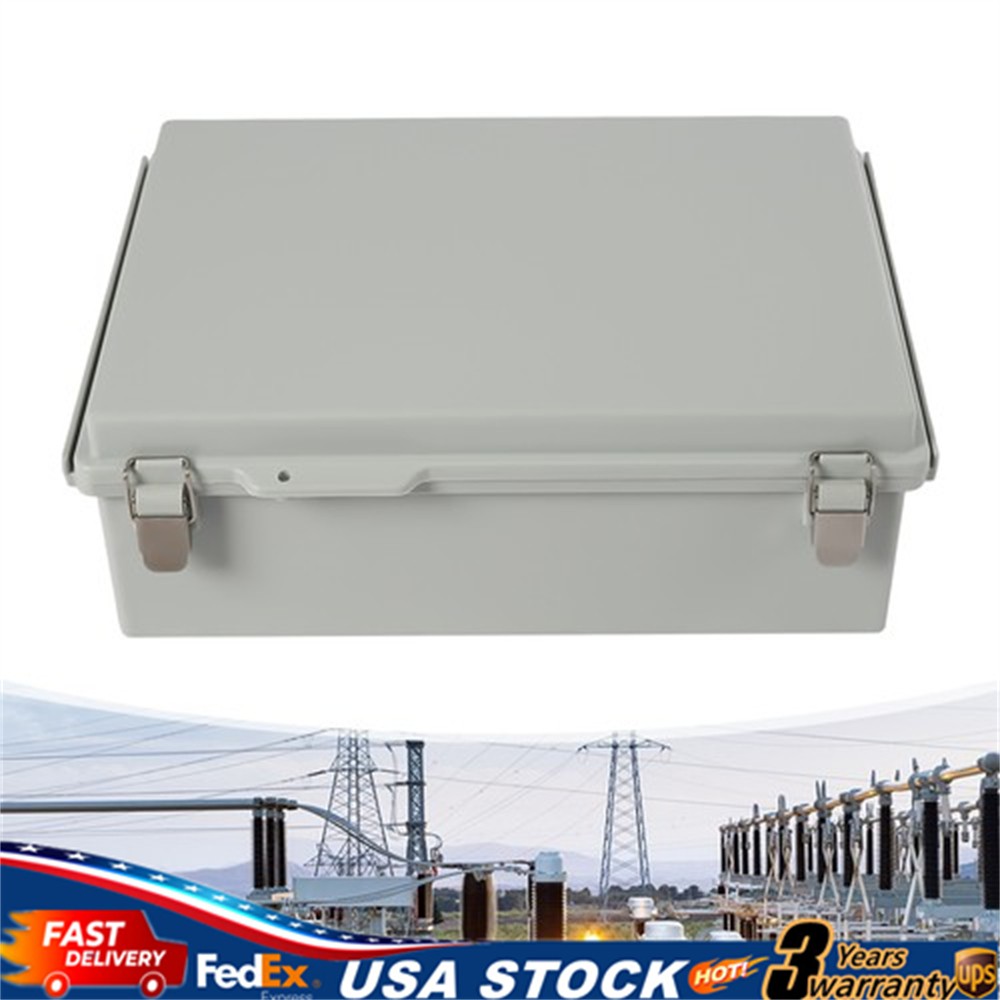 15" x 11" x 5.1" IP67 Waterproof Junction Box with Stainless Steel Latch