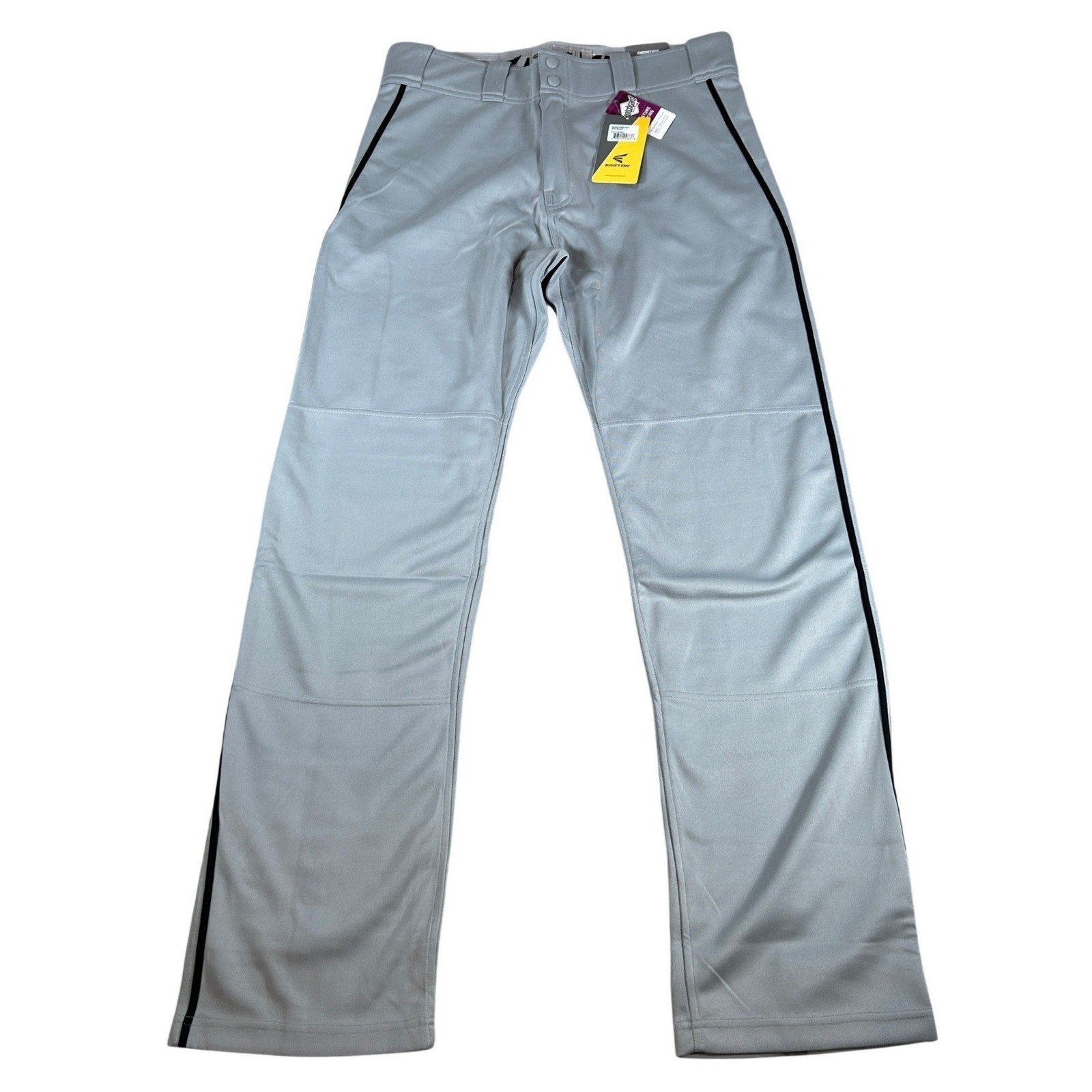Easton Mako 2 Piped Baseball Pants Mens Large Gray Black A167101GYBKL NWT