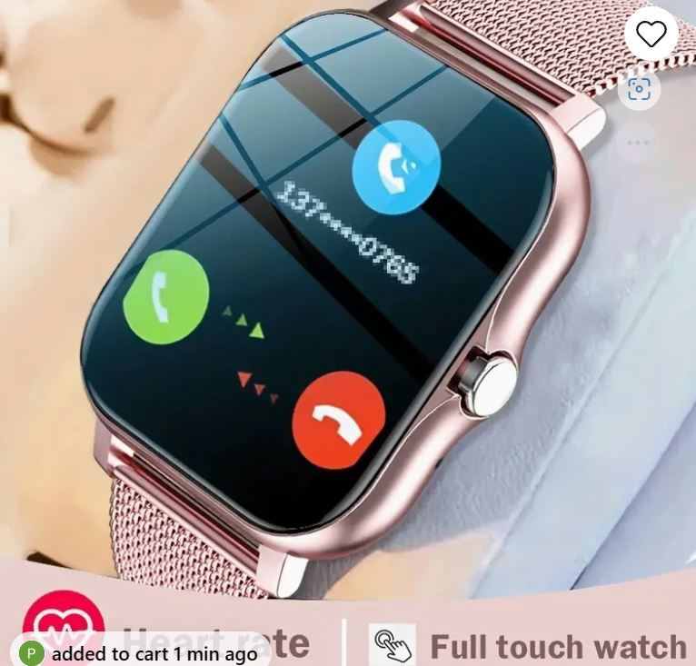Smart Watch Blood Pressure /Heart Rate Monitor Men Women Watch for iOS Android