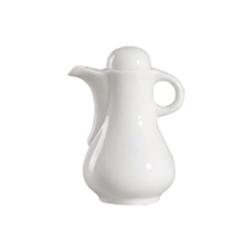 6 Oz Bone White Porcelain Soy Sauce Bottle 12 Pcs