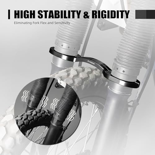 Aluminum Motorcycle Front Suspension Stabilizer Compatible with Kawasaki Black