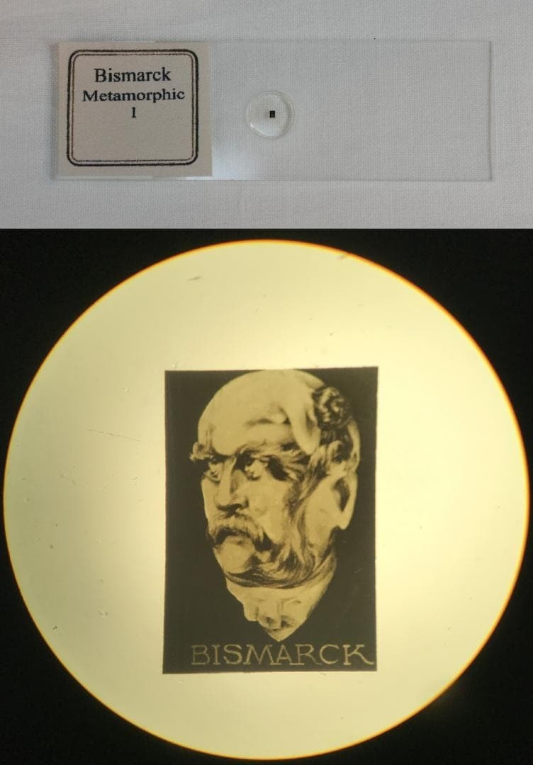 Antique Microscope Slide Set Metamorphic Bismarck Bernhardt Picasso Wagner c2001