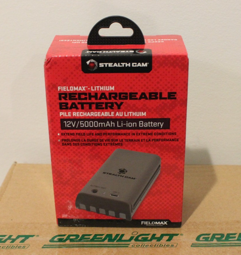 Stealth Cam Fieldmax 12V/5000mAh Lithium Rechargeable Battery #STC-RLCMAX-W