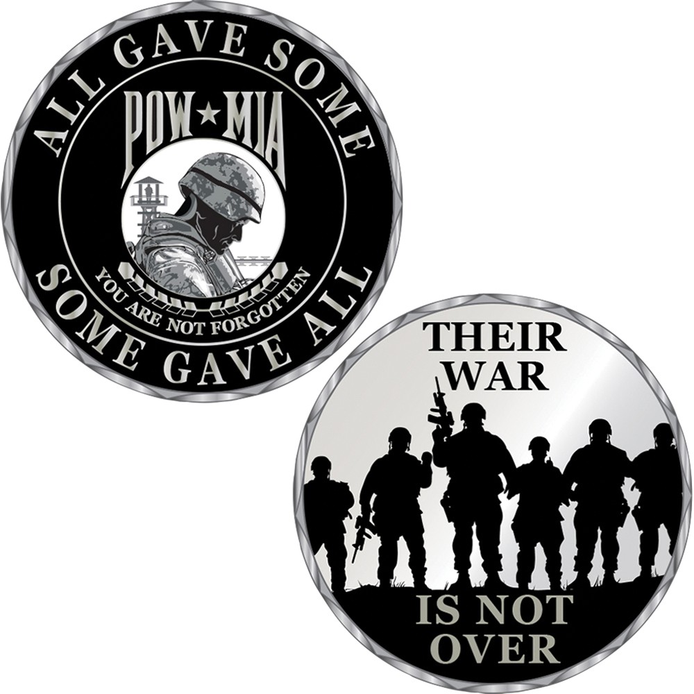 POW-MIA Challenge Coin Eagle Emblems (CH3400)