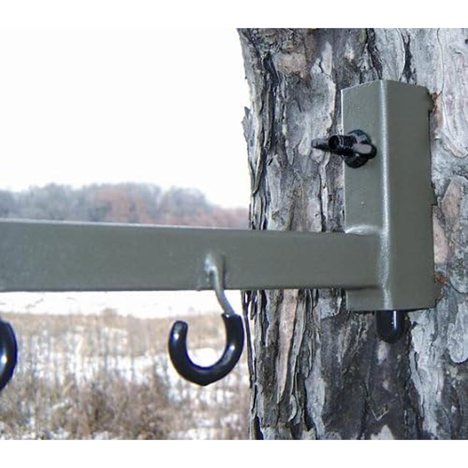High-Quality Easy-to-Attach Secure Better Tree Stand Bow Hanger - Includes Tw...