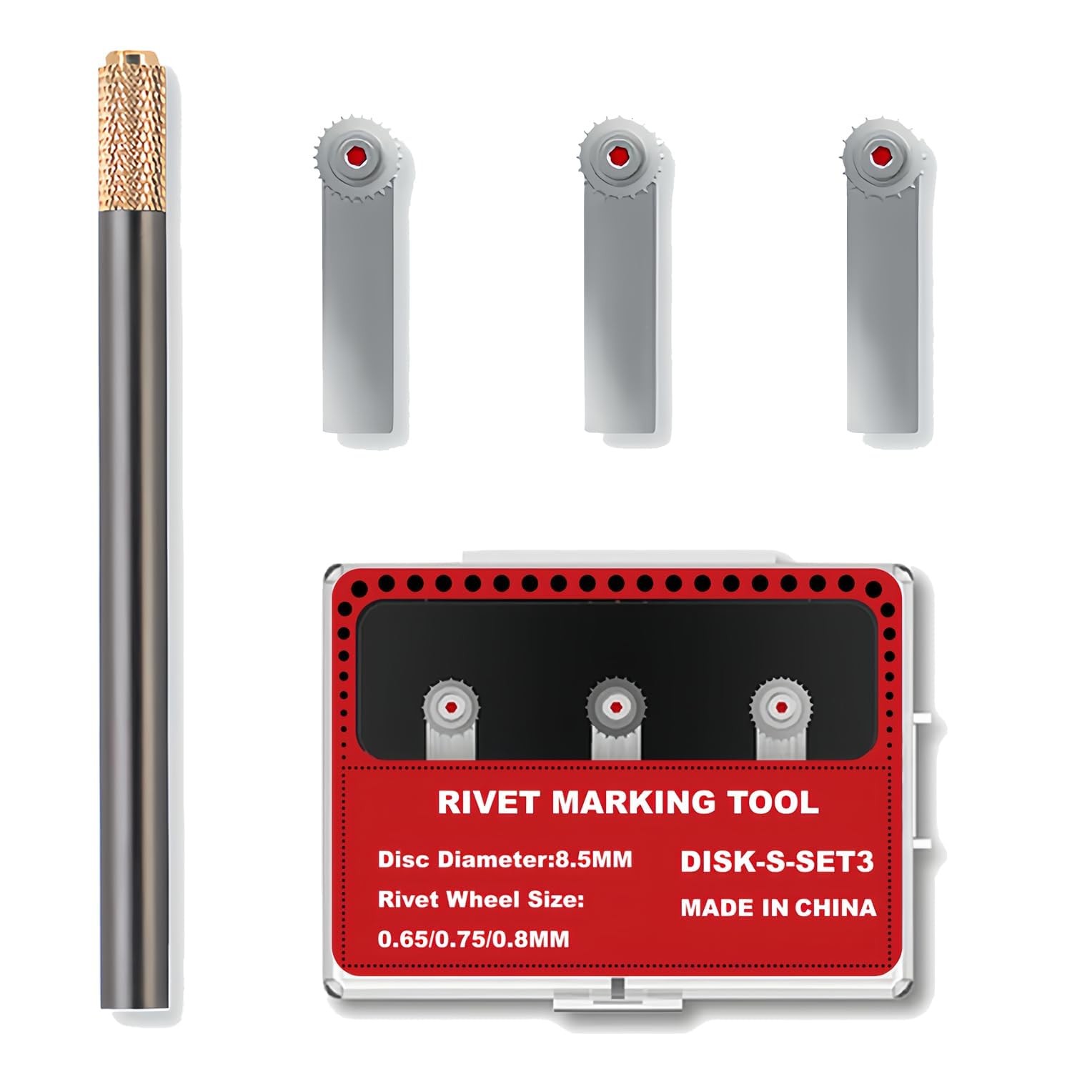 HUBEST Model Rivet Maker Tool with Handle for Hobby Craft RM-S3