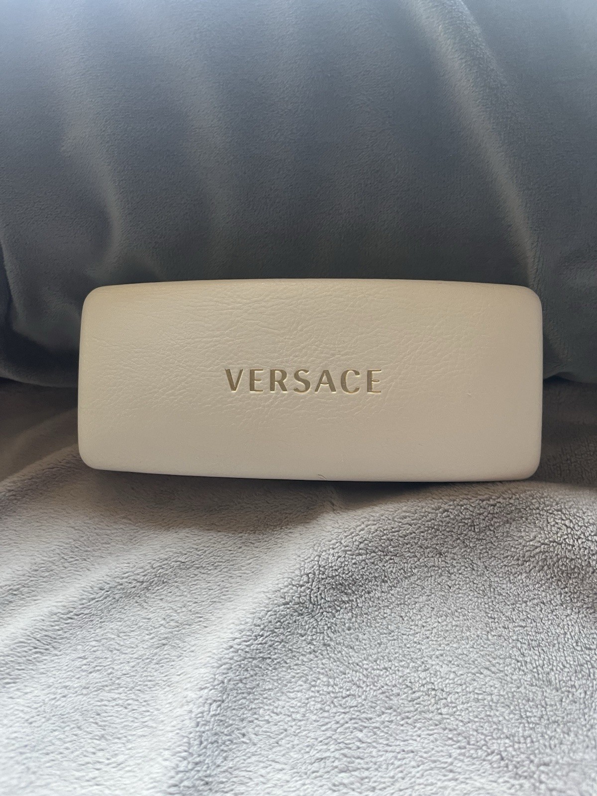 White Versace Sunglasses/Eyeglass Hard Clam Shell Case Only