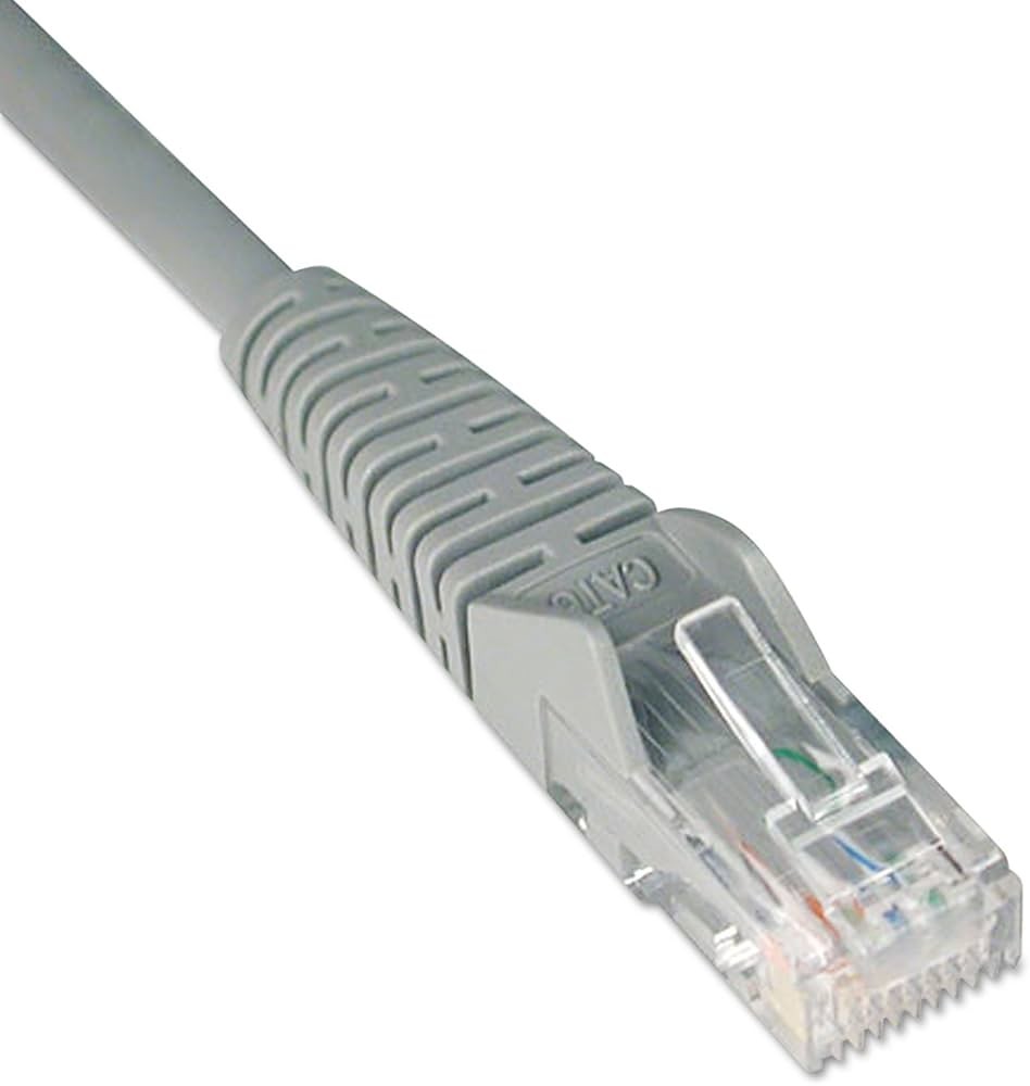 1FT Tripp Lite RJ45 Male To RJ45 Male Cat6 Ethernet Cable - Gray