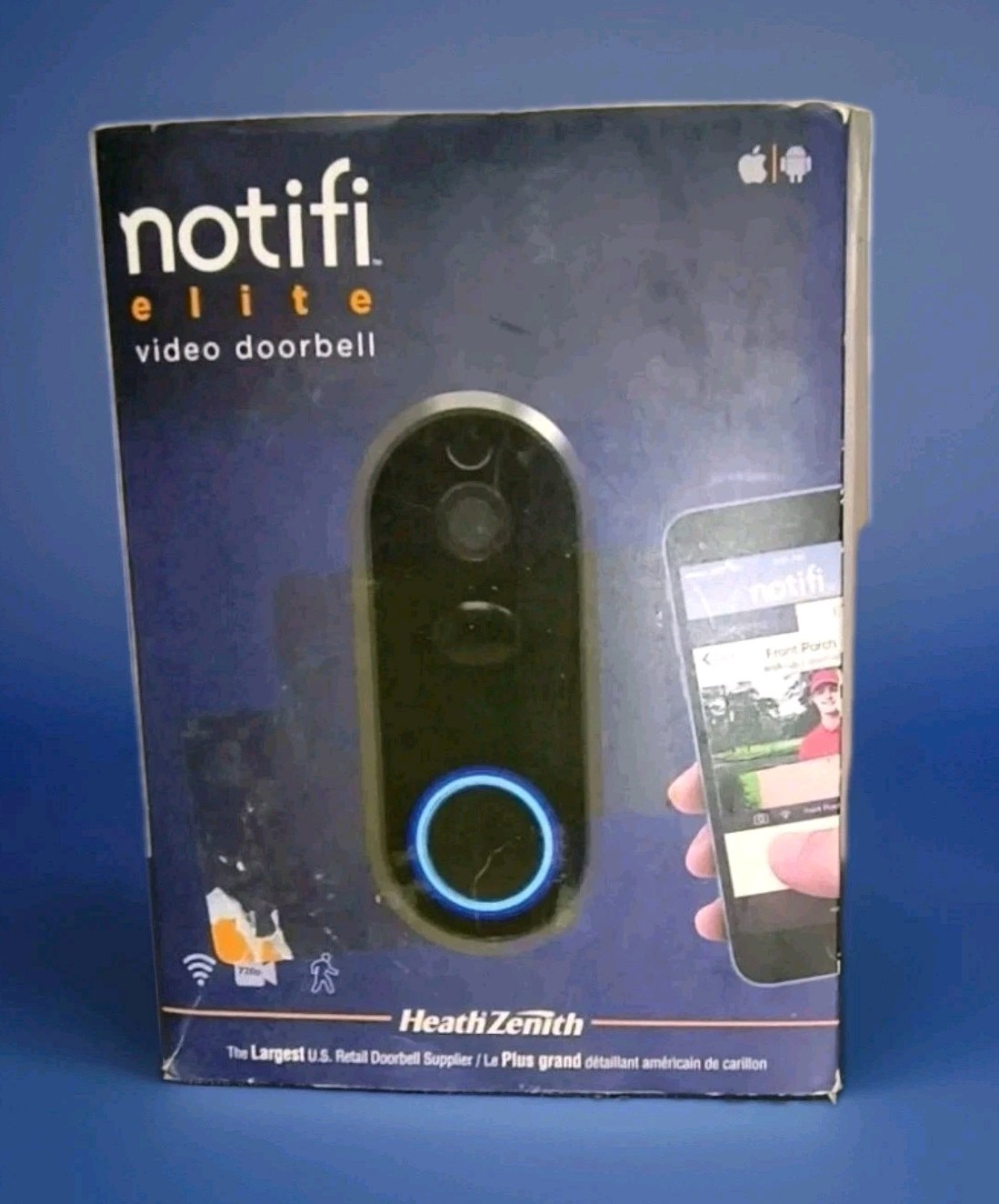 Heath Zenith SL-3012-00 Wired Video Doorbell Elite Notifi Video Black NEW NIB