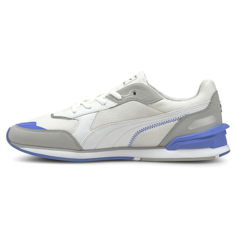 PUMA Mercedes Amg Petronas F1 X Low Racer Lace Up Mens Grey, White Sneakers Cas