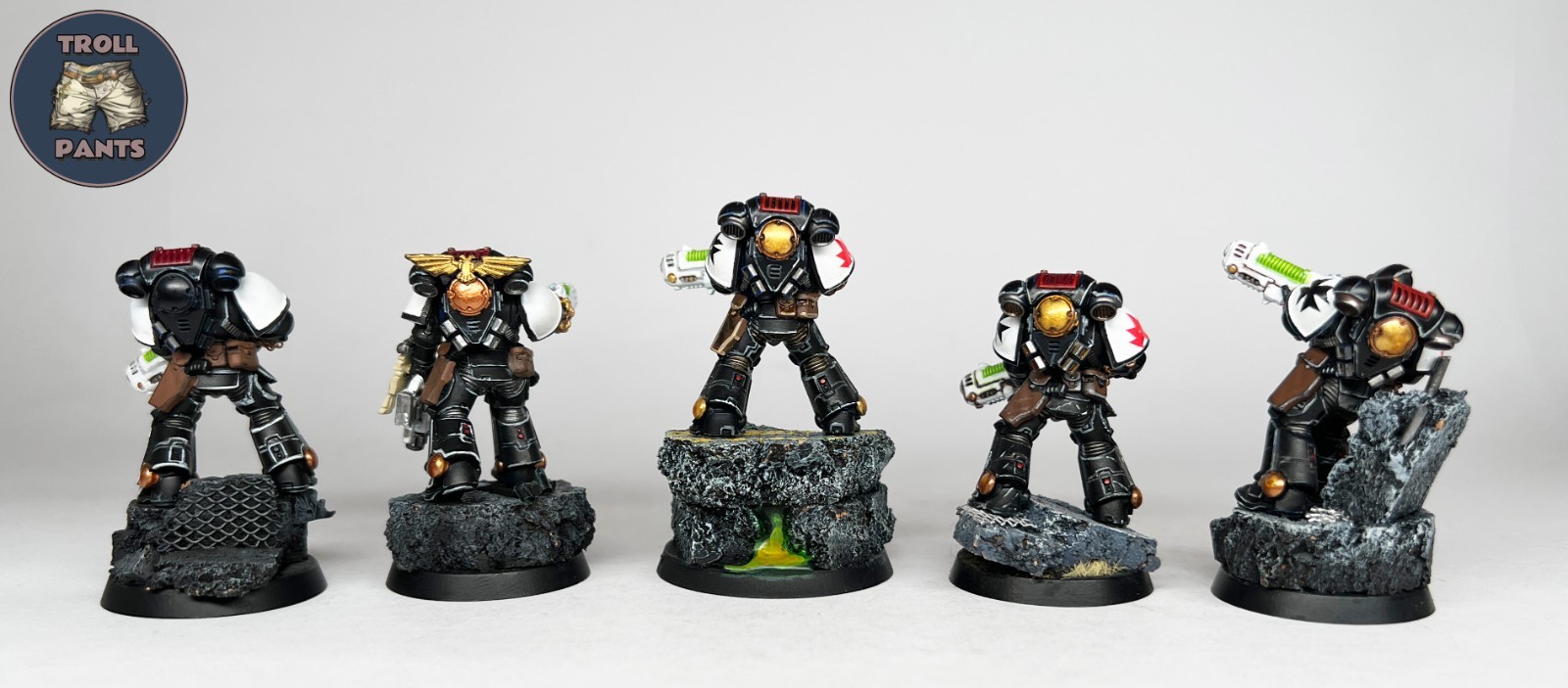 Warhammer 40k - Black Templar Space Marines - 5 Hellblasters