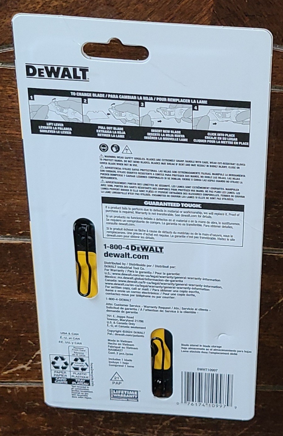 DeWalt 2 Pc. Folding Utility and Pocket Knife Set #DWHT10997