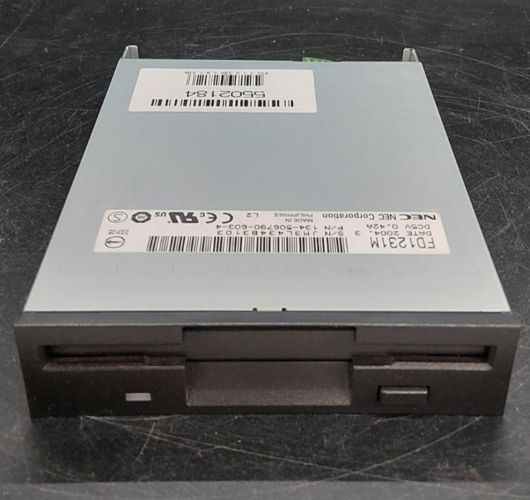 NEC FD1231M Black 3.5"  floppy drive for desktop computers