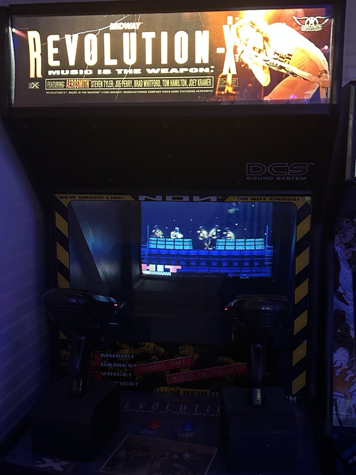 REVOLUTION X ARCADE MACHINE by MIDWAY 1994 (Excellent Condition)